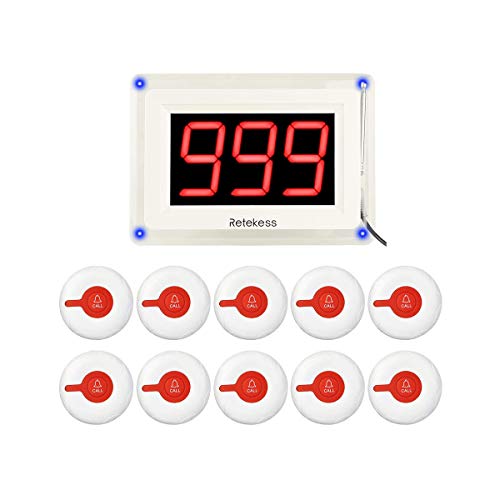 Retekess T114 Nurse Alert System External Audio Caregiver Call Button System with 1
