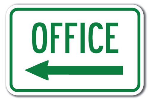Office With Left Arrow Sign 12