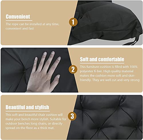 Coussin balancelle extérieur imperméable et antidérapant avec dossier épais
