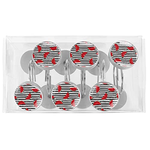 Crochets de rideau de douche sans rouille pour stopper les taches de bain