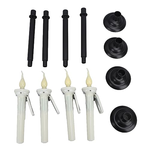 Chandelle solaire LED flamme vacillante étanche IP65 pour jardin
