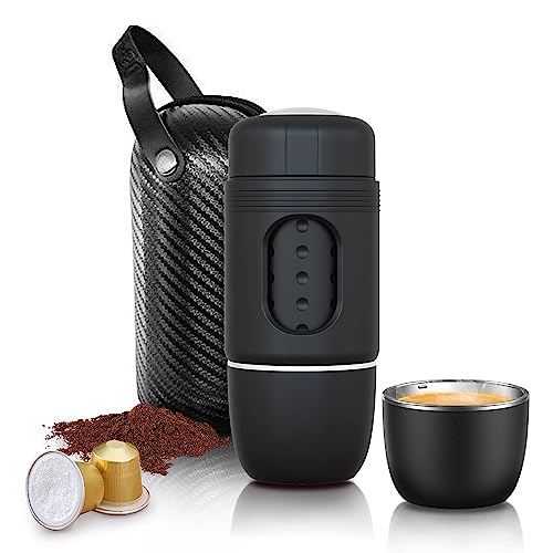 FNITAER Mini Kaffeemaschine - Tragbarer Kapselkaffee Für Unterwegs