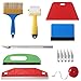 Wallpaper Smoothing Tool Kit, 13 Pcs Smoother Tools with Squeegee, Wallpaper Brush, Seam Roller, Measure Tape, Vinyl Cutter, Craft Cutter with 5 Replacement Blades for Contact Paper, Glass Film