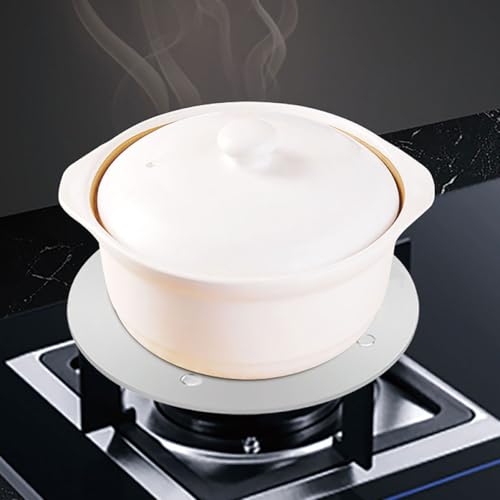 MAGICLULU Placa Difusora de Calor para Estufa de Gas y Eléctrica, Disco de Inducción de Acero Inoxidable 160mm X 3.4mm, Adaptador Metálico Esencial de Cocina, Convertidor Térmico - imagen 4