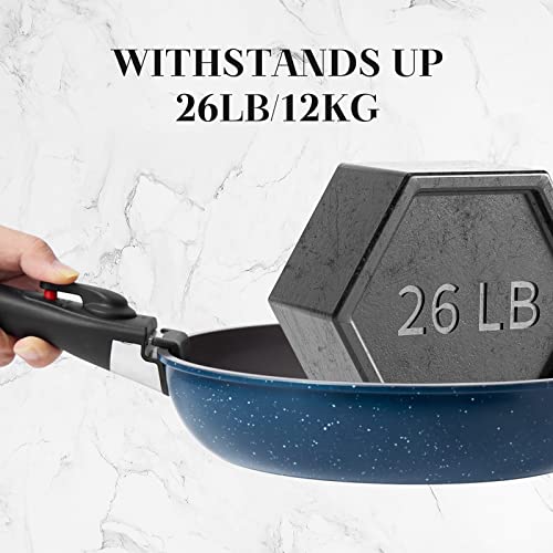 Pots And Pans Set, 7Pcs Ceramic Nonstick Cookware Set, Removable Handle, Suitble For Camping, Rv, Inducton | Dishwasher & Ovens Safe | Without Pfas &Ptfe #TOP2