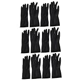 BELLIFFY 6ペア 美容院の手袋 ヘアカラーアクセサリー ヘアシャンプー手袋 理髪用品 再利用可能なヘアカラー用手袋 大 サロン手袋 ヘアカラー 手袋 黒 染毛剤の手袋 着色手袋 染毛剤手袋