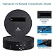 JAYEGT Motorized Rotating Display Stand, 5.74inch /22lbs Load, 360 Degree Electronic Turntable Display Stand for Photography Products Shows , Jewelry, Watch, 3D Models, Cake (Black/Button Control/rechargeable)