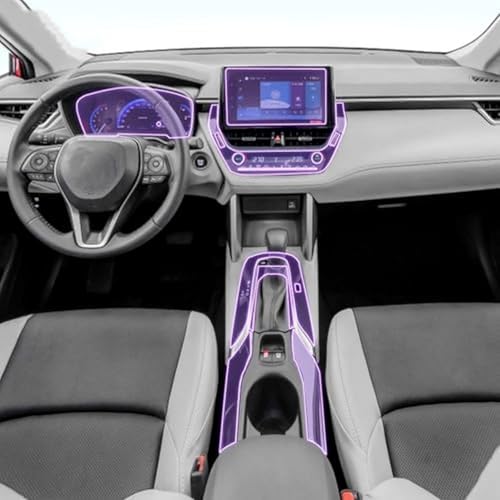 Protector de consola central antiarañazos en TPU transparente para Toyota Frontlander