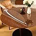ETECHMART Dia. 42 Inches Clear PVC Table Top Protector, 2.0mm Thick Heat Resistant Waterproof Table Cover for Round Dining Room Table