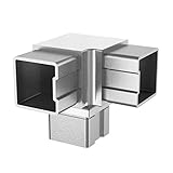 edelstahl vierkantrohr 30x30 Material: V2A, K320 Edelstahl Rechteckverbinder Vierkant Rohr 40x40 4304.040.