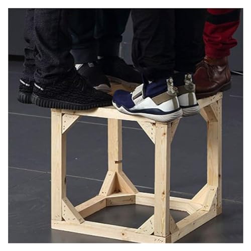 Tabouret à Chaussures carré en Cuir Vert | Ottoman de Qualité - 3