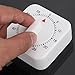 JieGorge Timer meccanico 60 minuti con allarme per cucina, cucina, sala da pranzo e bar per il giorno di Pasqua (bianco) immagine