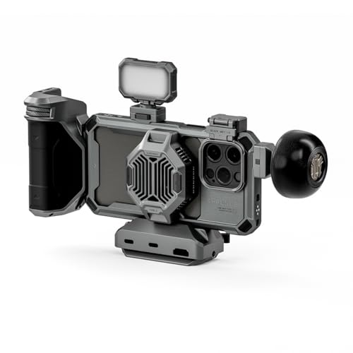 Tilta Khronos �A���e�B���b�g�L�b�g iPhone 15 Pro Max�Ή� | ��p�V�X�e��/LED���C�g/�ؐ�&PD�t�H�[�J�X�n���h��/SSD�z���_�[�t�� | TK-IP15-PMD-SG (�X�y�[�X�O���[ Pro Max)