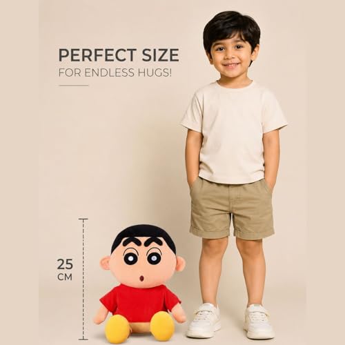 Image of Shinchan 30cm | Ultra Soft Plush Stuffed Toy | Cute Hugging Pillow | Gift for Kids Boys Girls