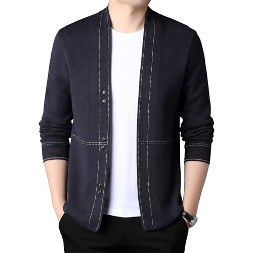 Veste en tricot torsadé ajustée pour homme afin de rester chic sans avoir froid