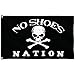 SOULBUTY No-Shoes-Nation Piraten-Bootsflagge, 7,6 x 12,7 cm, für den Außenbereich, robust, für Boot, Camping, Motorrad