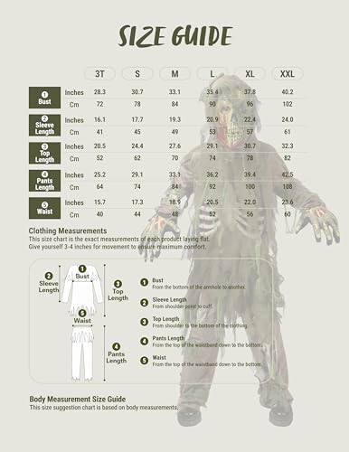 Disfraz de Esqueleto Zombie Swamp Deluxe para Niños miniatura 7