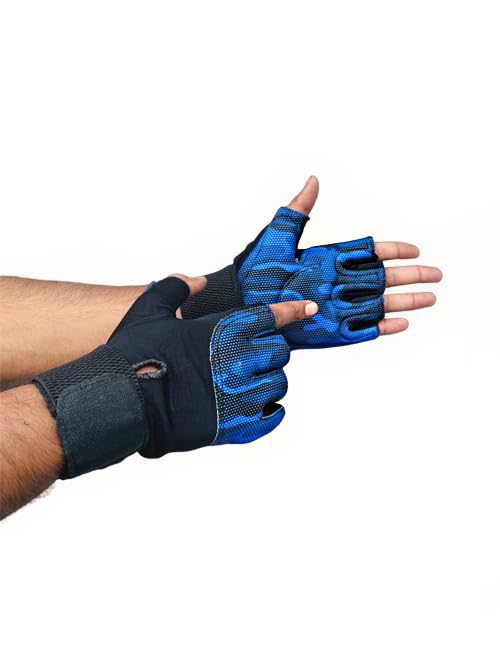 body smith - active wear & more Body Smith Unisex Blue Gym Gloves with Wrist Suppor-picture-54