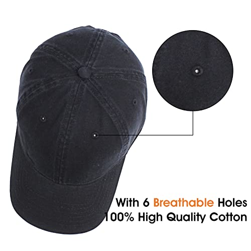 Image of Crazy Era Unisex Cotton Baseball Cap Plain Blank Dad Hat Adjustable Vintage Solid Hat
