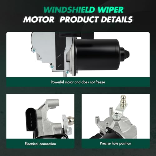 Image of SCITOO Front Windshield Wiper Motor Replacement for 2007-2013 for for X5,2008-2015 for for X6 Wiper Motor 61617200510,61617200535,7200510,7200535,72005350,7200535001 4 Pins