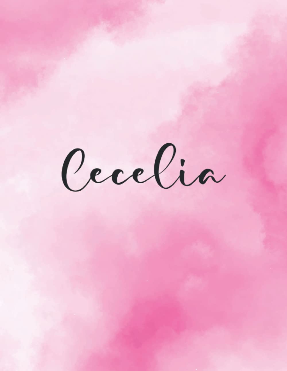 Cecelia: Journal Notebook Gray for Writing and Drawing, Blank | Calligraphy Dot Grid Journals | 8.5 x 11 inch - V.546