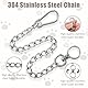 40cm Kettenwürger für Hunde, Kettenhalsband Hund, Hundehalsband Kette Edelstahl, Hundehalskette Verstellbare Hundekette mit Verbindungsverschluss für kleine mittelgroße Hunde Spazieren Gehen
