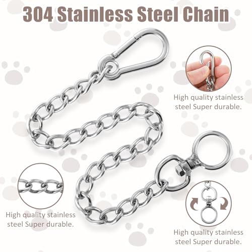 40cm Kettenwürger für Hunde, Kettenhalsband Hund, Hundehalsband Kette Edelstahl, Hundehalskette Verstellbare Hundekette mit Verbindungsverschluss für kleine mittelgroße Hunde Spazieren Gehen
