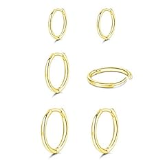 13Gold-3 pairs 6/8/10mm
