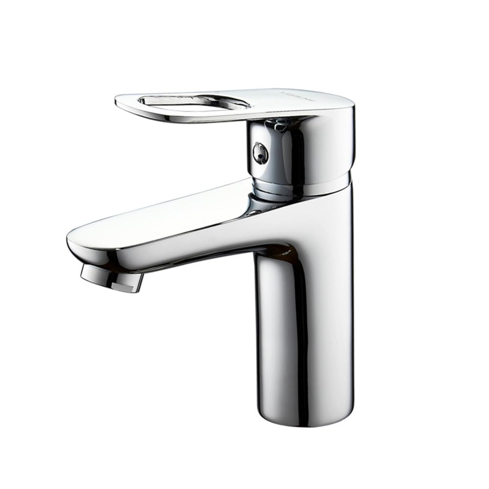Robinet de salle de bains en laiton chromé et mitigeur cascade de lavabo moderne L1049