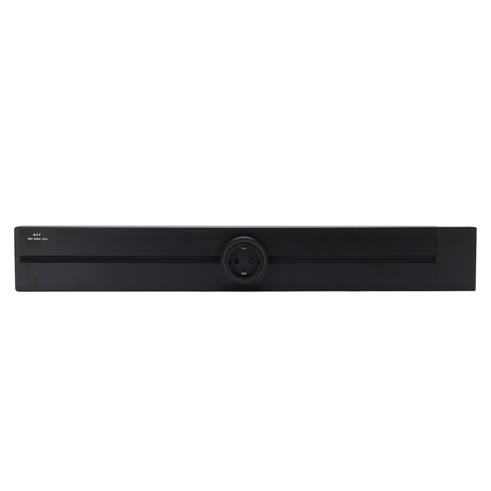 FTVOGUE Regleta de Enchufes de Pared con Riel de 600 Mm, 32 A, 8000 W, Deslizante, con Protección IP20 contra el Agua e Indicador LED para Cocina, Sala de (Adaptadores de Enchufe 3xEU AC250V 16A)