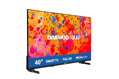 Daewoo 40DM65QV Smart TV de 40' QLED, con Resolución Full HD (1920 x 1080), HDR, Compatible con Asistente de Voz Alexa