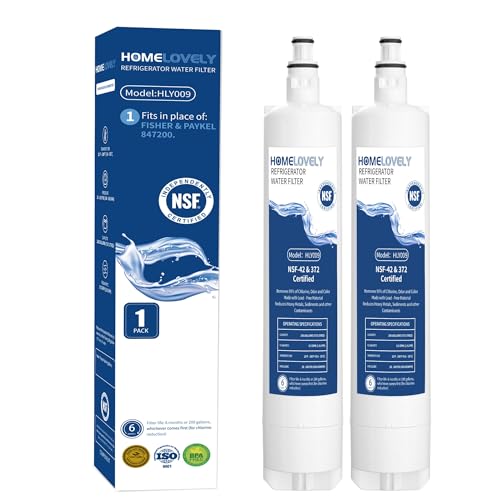 HOMELOVELY 847200 Water Filter Replacement for Fisher & Paykel 847200, 847200-WF, Compatible with...