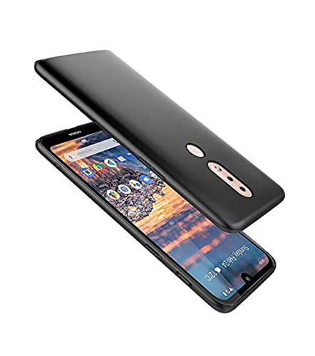 Image of Mobile Back Cover Case for Nokia 4.2 (Silicone Case|CameraProtection|Black SC1510)