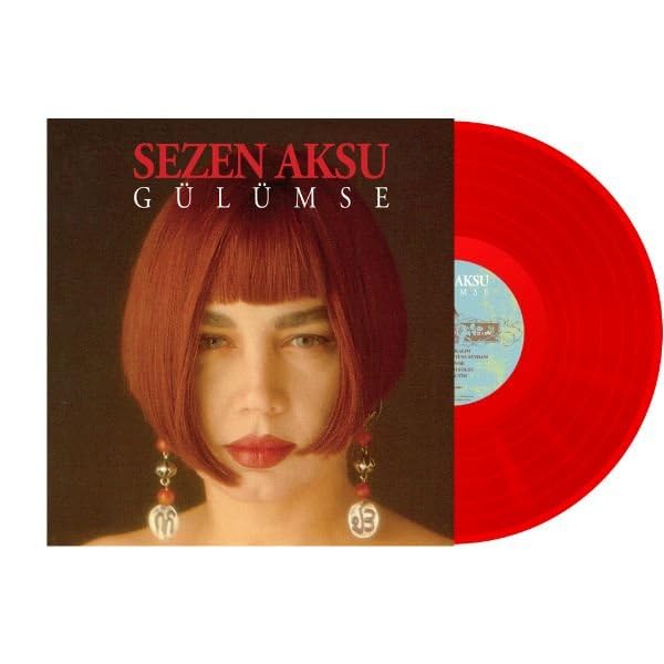 Sezen Aksu Gülümse Kırmızı Renkli Plak LP | Kırmızı Vinil, 10 Parça, Universal Music, Türkçe Pop, Çift Taraflı