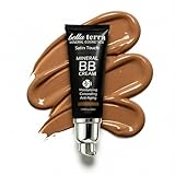 Bellaterra Cosmetics BB Cream – Tinted Moisturizer & Mineral Foundation Makeup, Medium Tan 105 – Lightweight, Oil-Free, Buildable Coverage, Matte Finish, Anti-Aging Concealer, Clean Beauty, 1.69 oz