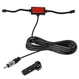 Car Radio Antennen typ: FM Windscreen Antenna Radioantenne mit 3m Kabel Verbinder DIN. Adaptertyp: DIN Buchse auf ISO Antenne Adapter