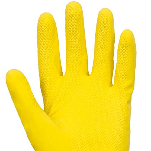 Luva Multiuso Látex Standard Amarelo com Forro - Pequena-VOLK-10.51.044.01-P