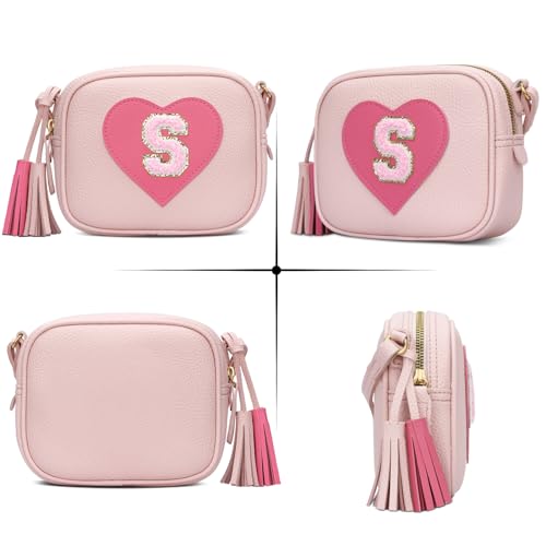 Image of KKXIU Birthday Gifts for Girls Initial Toddler Purse Cute Kids Crossbody Bag