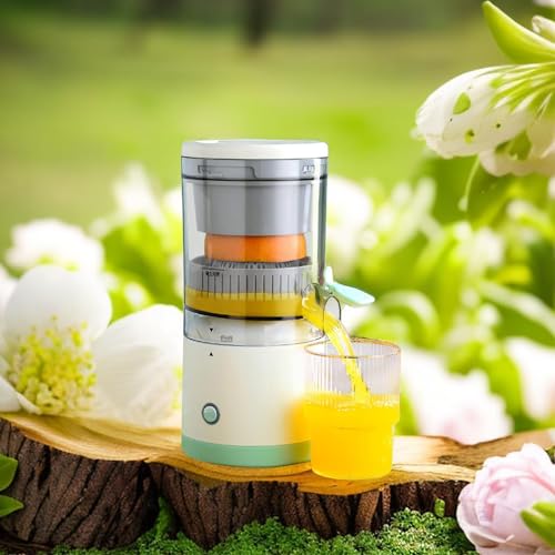 YUYTE Presse-Agrumes électrique,Extracteur de Fruits Multifonctionel,Machine à Jus 360 ° Portable électrique Automatique Extracteur de Jus d'orange pour la Maison,la Cuisine,L'hôtel de Voyage