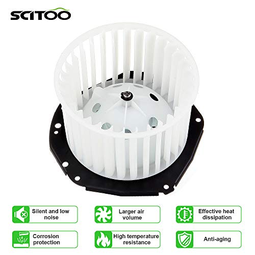 Scitoo Abs Ac Heater Blower Motor With Fan For Chevrolet Hvac Blowers Motors Replacement Fit For 1992-1996 For Chevrolet C1500/1995-1996 For Chevrolet C1500 Suburban #TOP2