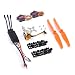 Readytosky A2212 2200KV Brushless Motor+40A ESC 2-3S+MG90S 9g Metal Gear Servo+6035 Prop for RC Fixed Wing Plane Helicopter