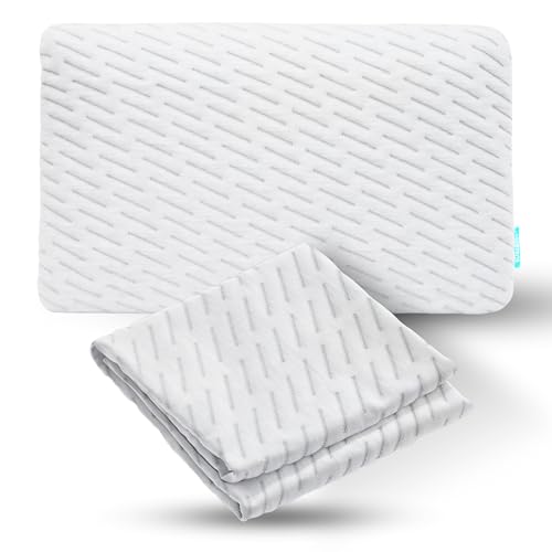 BLISSBURY Stomach Sleeping Pillow CASE (Case Only) (White, Bamboo)