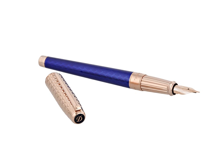 デュポンS.T.Dupont 420030L ドラゴン ギヨシェ ブルー 万年筆 Amazon 
