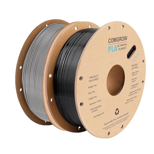 Comgrow PLA 3D Printer Filament, 3D Printer PLA Filament 1.75mm, Dimensional Accuracy...