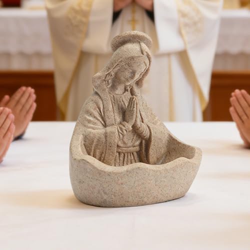 Statue Vierge Marie de bureau de 14cm, cadeau pour chrétiens - 4