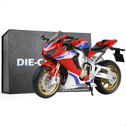Risopen 1: 9 Motorradmodell kompatibel für Honda CBR 1000RR Metall Die-Cast-Motorradmodell Keine Baugruppe benötigt Mini-Fertig-Moto-Geschenk für Erwachsene ?rot?