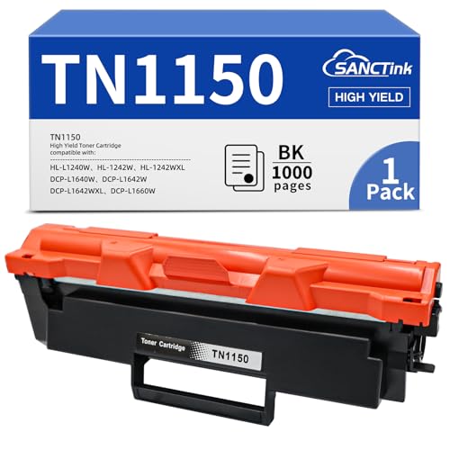 Cartouche TN-1150 pour Brother HL-1242W idéale pour le télétravail à la maison