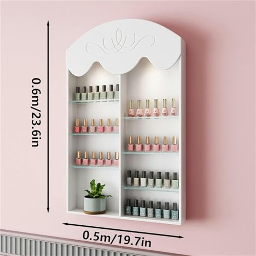 Vitrina de pared para esmaltes: adiós al desorden en peluquerías 3