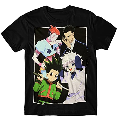 T-shirt Hunter X Hunter Striking Poses noir taille S vêtement geek