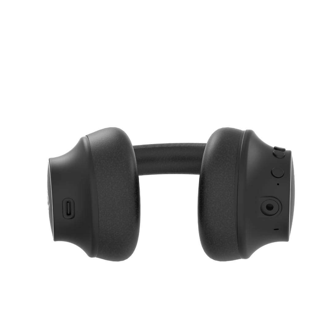 TELEFUNKEN ARCO ONE Casque Bluetooth Over-Ear avec ANC et Microphone, Multipoint, Batterie 30h (22h avec ANC), Pilotes 40mm, 32Ω, AUX/3.5mm et USB-C, IPX3, 220g, Coussinets